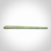 Hand carved New Zealand jade hair pin. Unique art for you hair. Hand made by Kristal Thompson in New Zealand Pounamu.